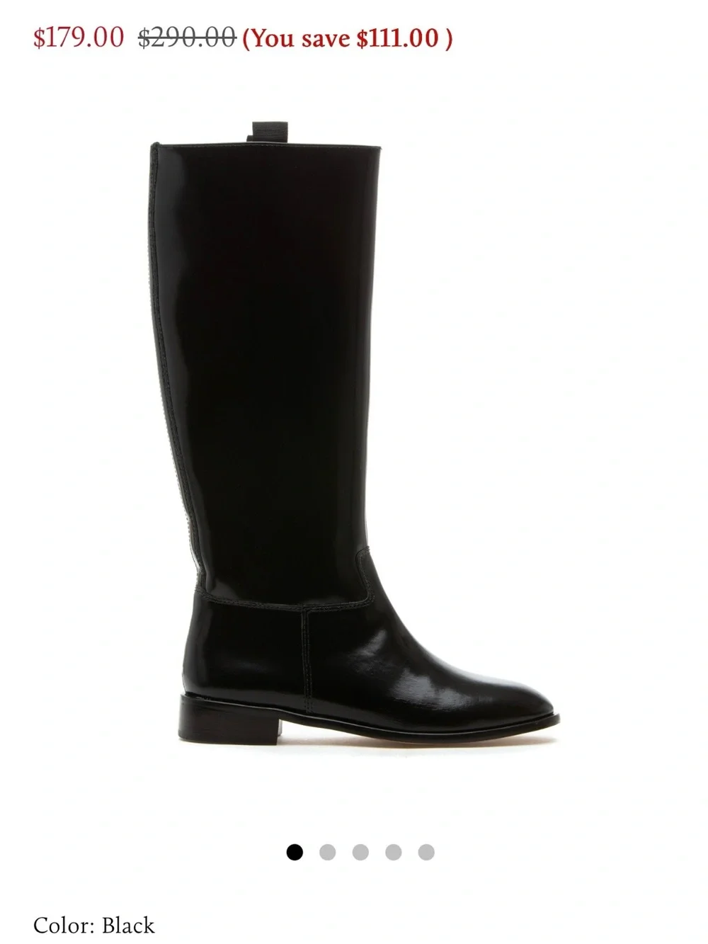 Black Over-the-Knee Boots New in Box Size39/ US8
